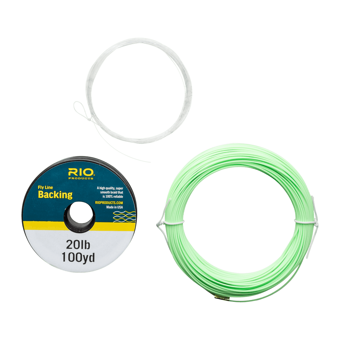 Mainstream Trout Fly Line Kit Fluesnøre COMBO med Backing og Fluefortom | RIO