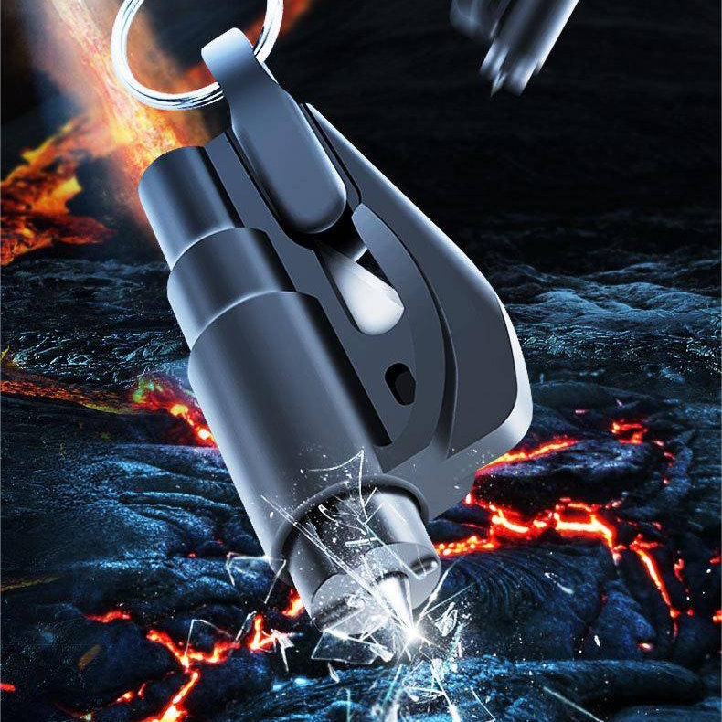 ResQmate| Glassknuser og beltekutter Keychain Tool - Friluftsliv