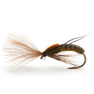 super emerging caddis brown olive - Fiskefluer - Flue.no