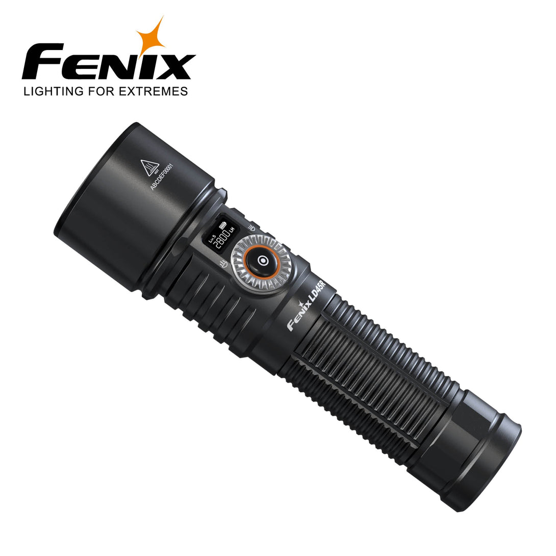 FENIX LD45R HÅNDLYKT 2800LM DIGITAL FOKUSERING/OLED DISPLAY - Fangstmann.no - Lommelykter