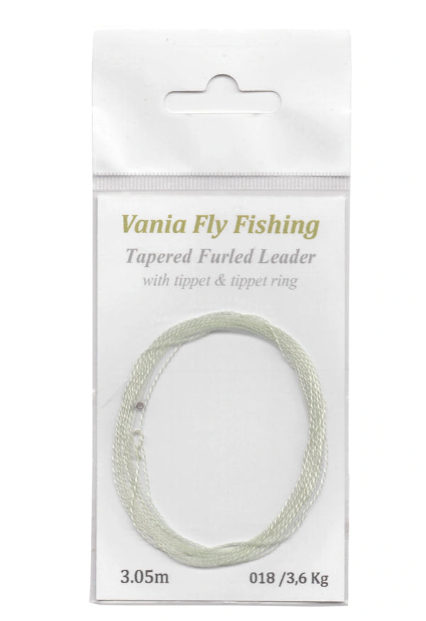 Vania | Tapert Furled Leader m/ Tippet & Tippet Ring