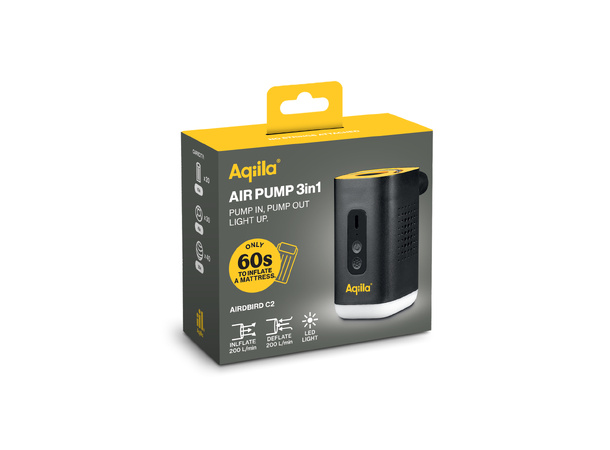 Luftpumpe med lykt | Aqiila Airbird C2