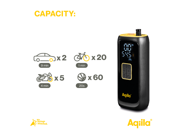 Luftkompressor med powerbank | Aqiila Airbird C4