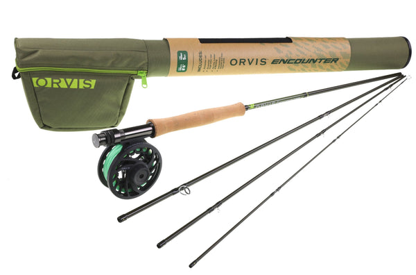 orvis encounter fluefiskesett 9 fot klasse 6 4 deler - - Flue.no