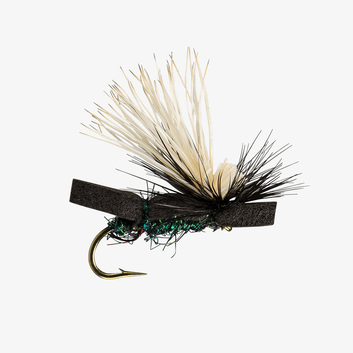 Foam Skater Fly Black Aurora | Trout-O-File - Flue.no - Fiskefluer