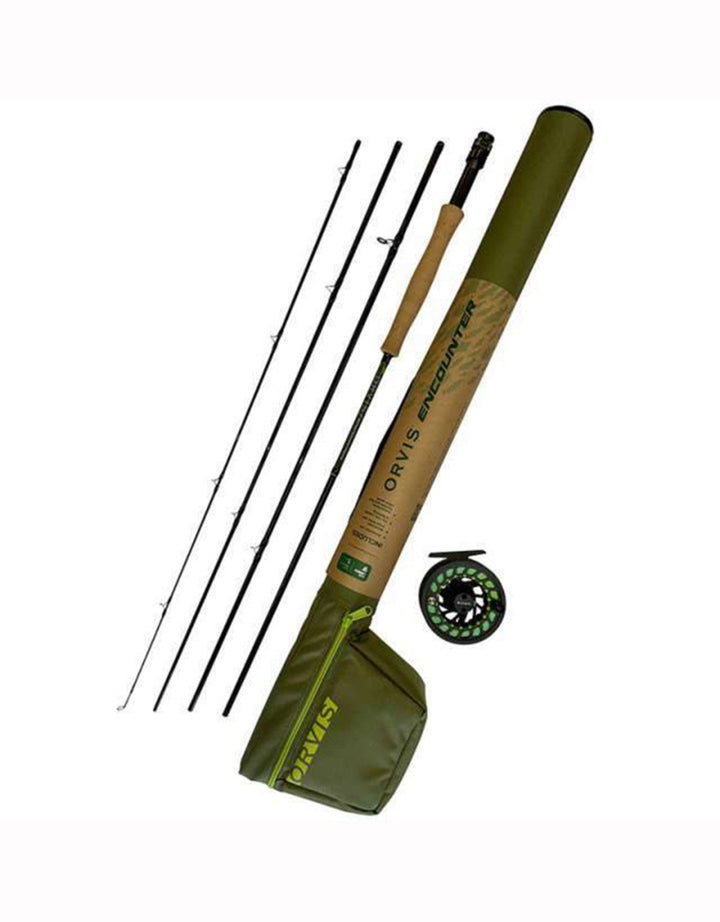 orvis encounter fluefiskesett 9 fot klasse 6 4 deler - - Flue.no