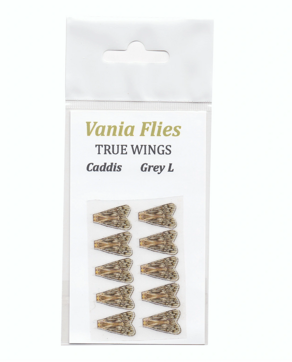 Vania True Wings Caddis Grey - Vinge - Flue.no - Fluebindemateriell