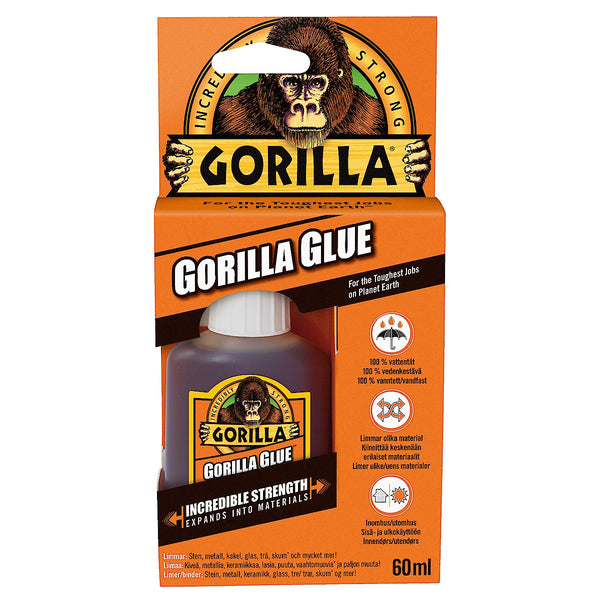 gorilla glue original lim 60gr - Fiskeutstyr - Flue.no