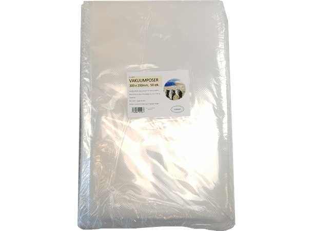 vakuumpose 30x20cm 50pk - Tilbehør for vakuummaskiner - Flue.no