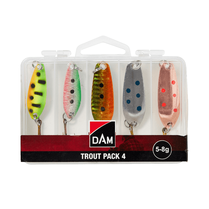 dam trout pack 4 sluksett 5 8g - Fiskeutstyr - Flue.no