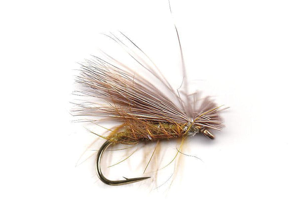 Elk Hair Caddis Olive - Flue.no - Fiskefluer