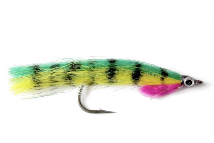 Gjeddefavoritt Striped Grønn/Gul - Flue.no - Fiskefluer