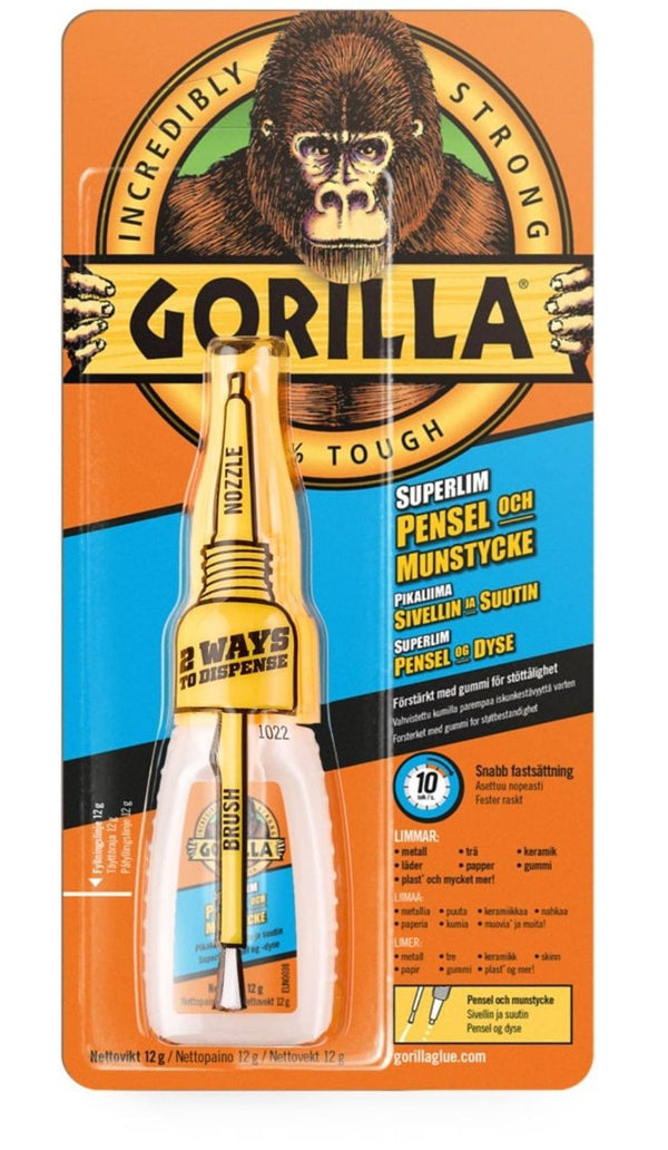 Gorilla Superlim pensel og dyse - Flue.no - Fiskeutstyr