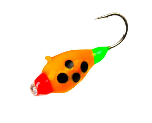 Mormyshka Wolfram Orange Jaguar Diamant | Arctic FOX - Flue.no - Fiskeutstyr