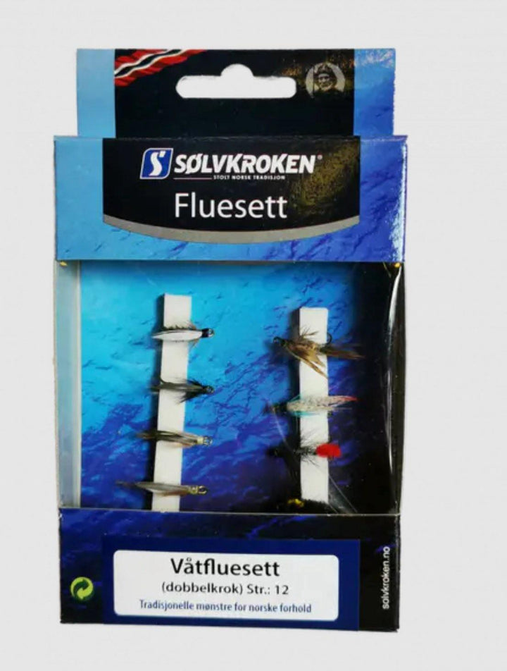 solvkroken vatfluesett dobbelkrok 12 - Fluesett - Flue.no