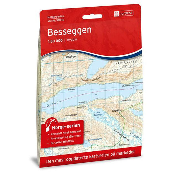 Turkart Besseggen - Flue.no - friluftsliv