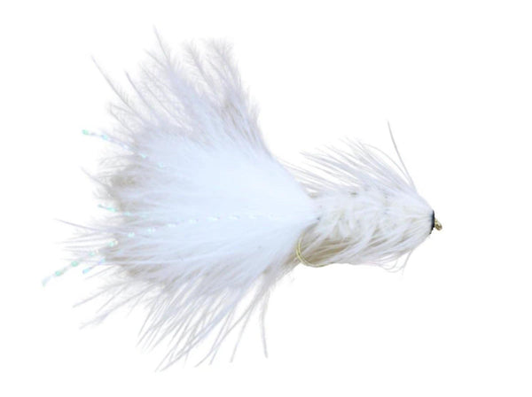 wooly bugger white nohead - Fiskefluer - Flue.no